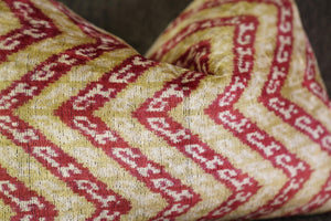 Canvello Luxury Light Brown Pink Throw Pillow Down Filled - 16x24 in