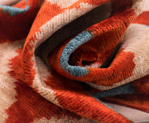 Canvello Luxury Orange Turquoise Pillows For Couch | 16 x 24 in (40 x 60 cm)