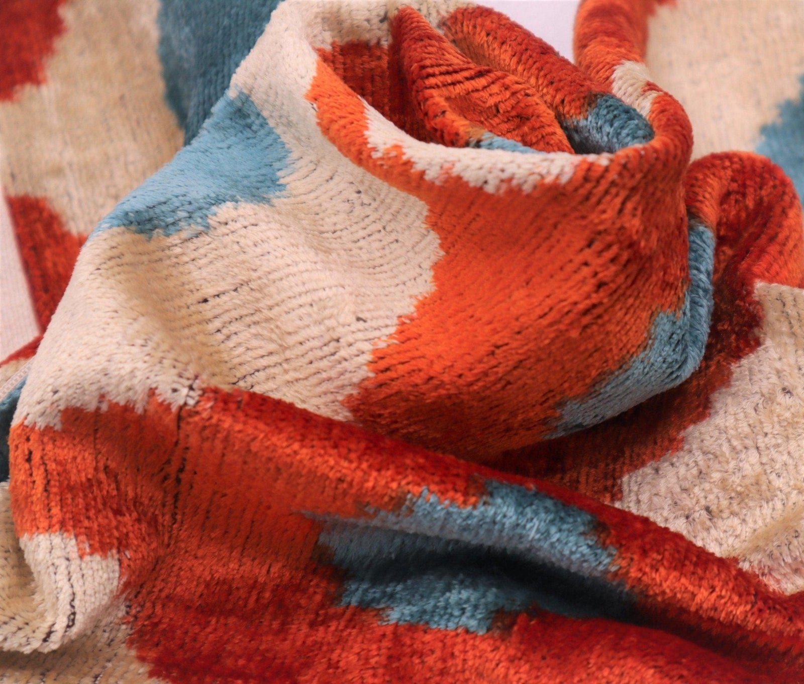 Canvello Luxury Orange Turquoise Pillows For Couch | 16 x 24 in (40 x 60 cm)