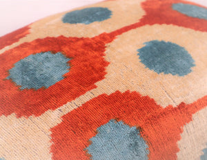 Canvello Luxury Orange Turquoise Pillows For Couch | 16 x 24 in (40 x 60 cm)