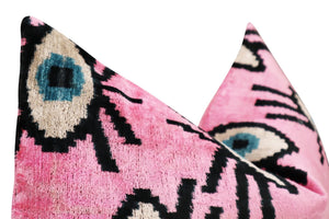 Canvello Luxury Pink Evil Eye Pillow for Couch| 16 x 24 in (40 x 60 cm)