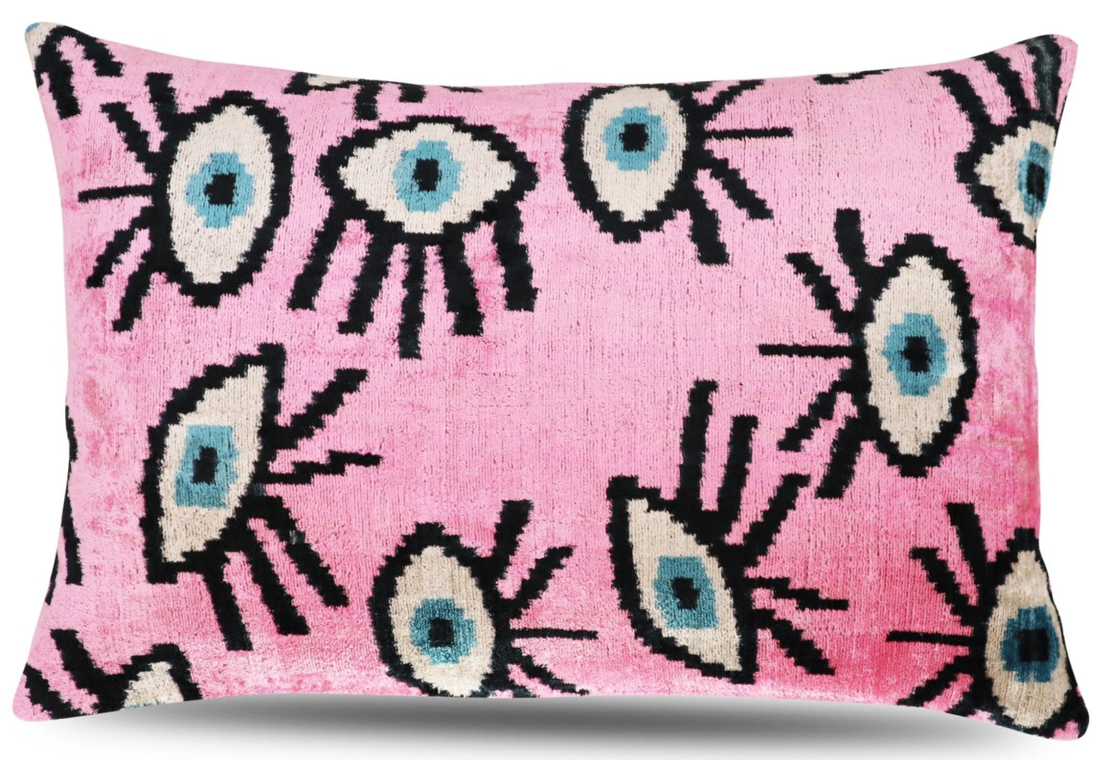 Canvello Luxury Pink Evil Eye Pillow for Couch| 16 x 24 in (40 x 60 cm)