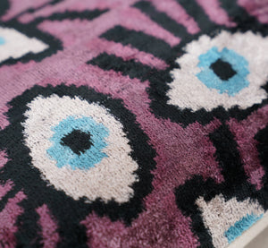 Canvello Luxury Pink Purple Evil Eye Pillow for Couch | 16 x 24 in (40 x 60 cm)