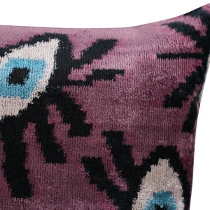 Canvello Luxury Pink Purple Evil Eye Pillow for Couch | 16 x 24 in (40 x 60 cm)
