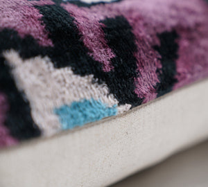 Canvello Luxury Pink Purple Evil Eye Pillow for Couch | 16 x 24 in (40 x 60 cm)