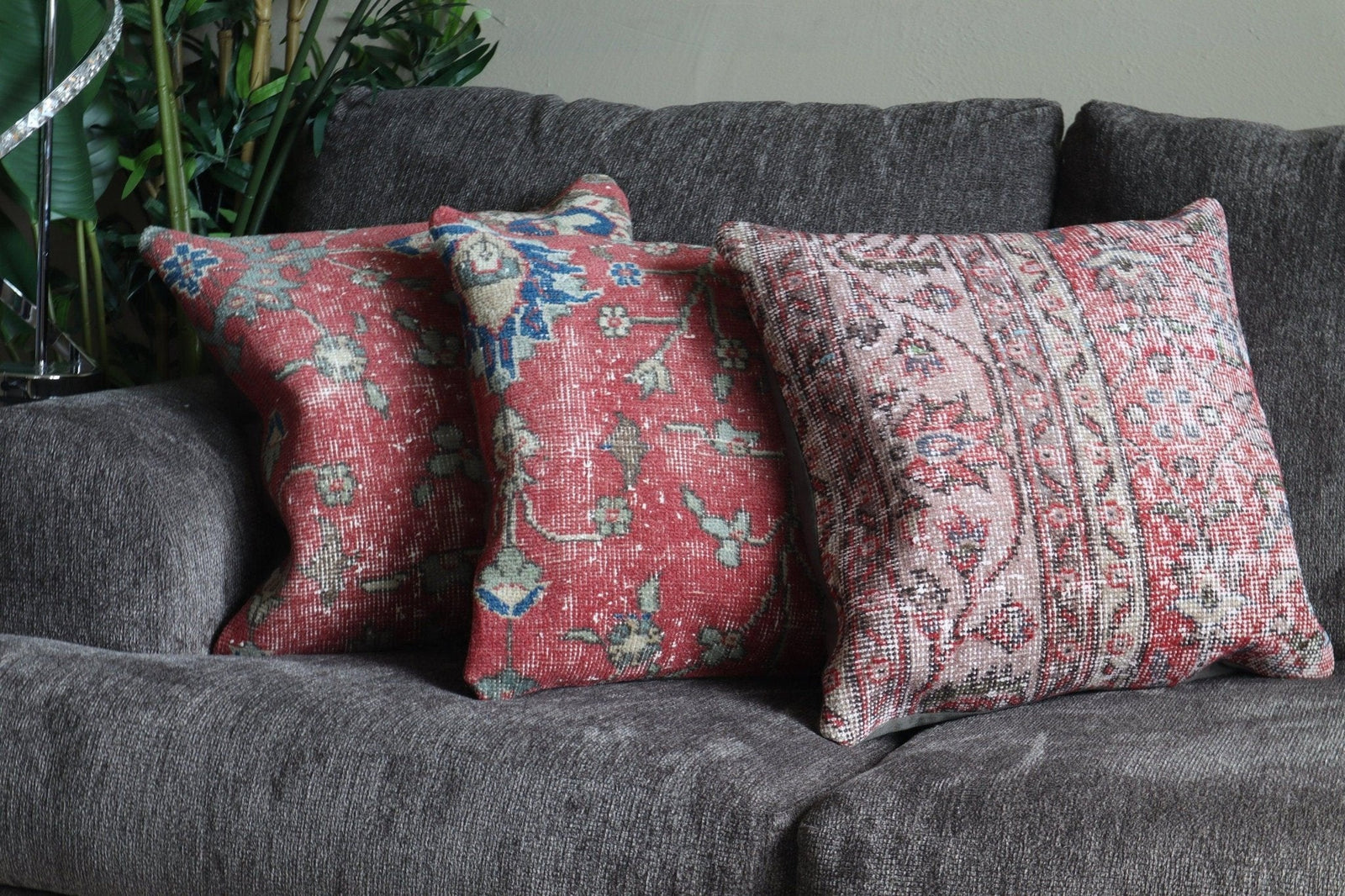 Canvello Modern Farmhouse Throw Pillows | Set of 3 | 20"X20"