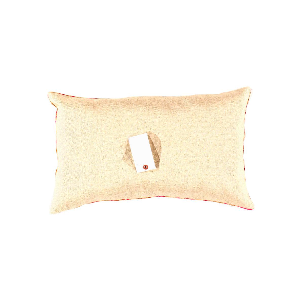 Canvello Pastel Silk Velvet Ikat Pillow - 16"x24"