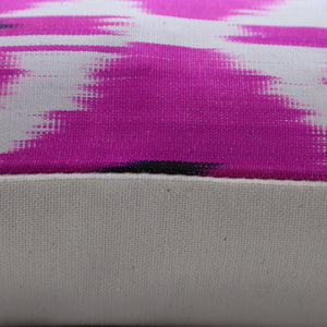 Canvello Pure Silk Dark Pink Throw Pillows - 16x16 inch