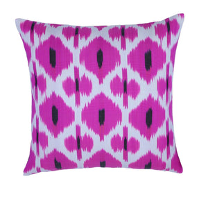 Canvello Pure Silk Dark Pink Throw Pillows - 16x16 inch