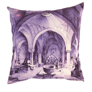 Canvello Silkroad Architecture Isfahan Throw Pillow - 16' X 16'