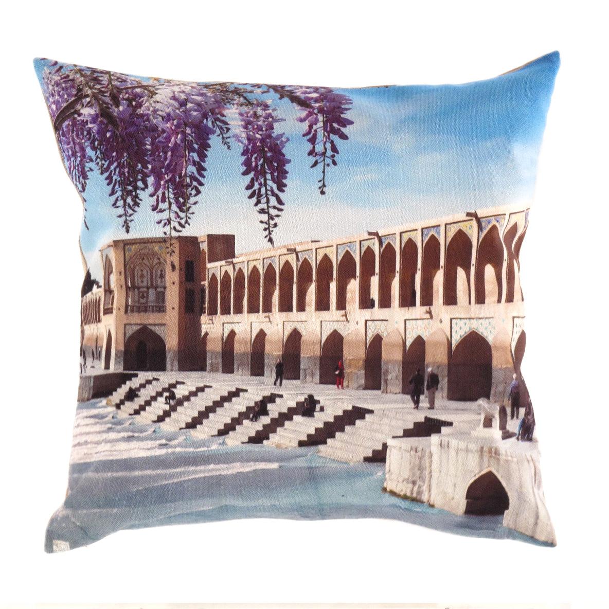 Canvello Silkroad Architecture Si-o-se-pol bridge Isfahan - 16' X 16'