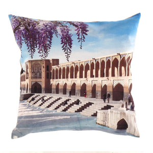 Canvello Silkroad Architecture Si-o-se-pol bridge Isfahan - 16' X 16'
