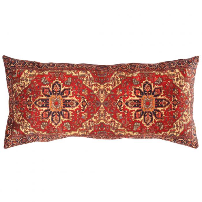Canvello Silkroad Heriz Design Pillow - 15'' X 30''
