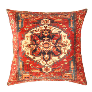Canvello Silkroad Heriz Design Pillow -16' X 16'