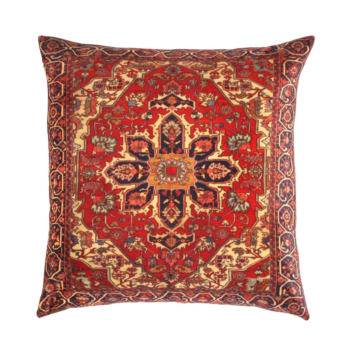 Canvello Silkroad Heriz Design Pillow - 20' X 20'