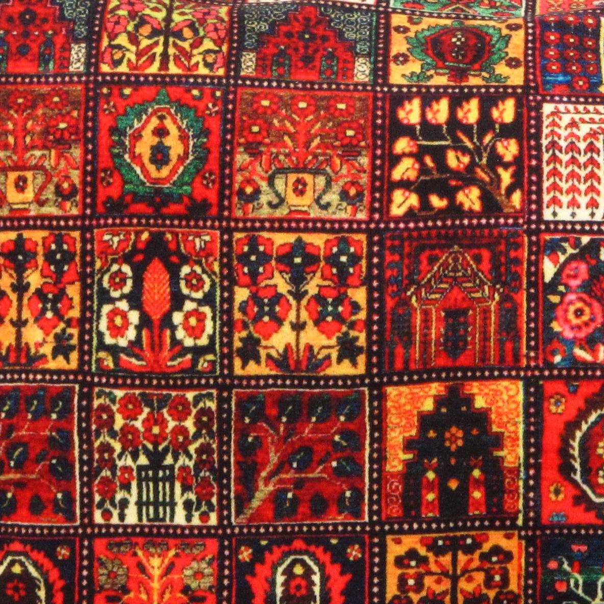 Canvello Silkroad Rug Bakhtiari design Pillow - 18' X 26'