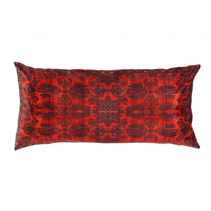 Canvello Silkroad sarouk design Throw Pillow - 15" X 30"
