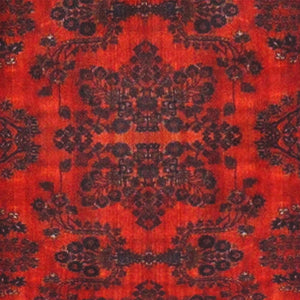 Canvello Silkroad sarouk design Throw Pillow - 15" X 30"