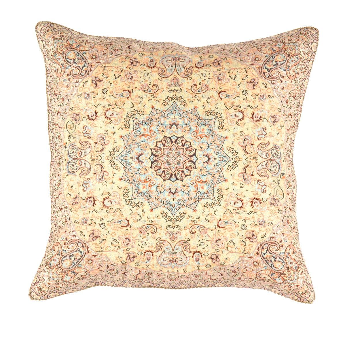 Canvello Silkroad Silk Termeh Tapestry Pillow 20''