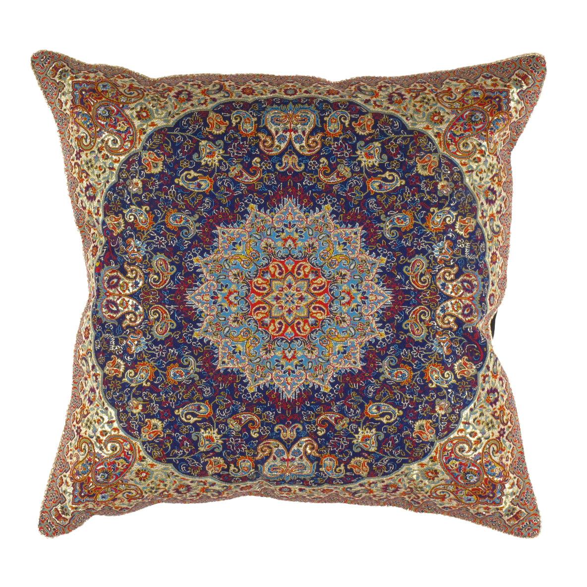 Canvello Silkroad Silk Termeh Tapestry Pillow 20''