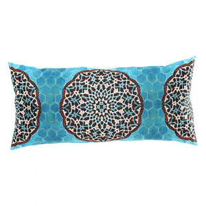 Canvello Silkroad Tile Velvet Pillow 15"X 30"