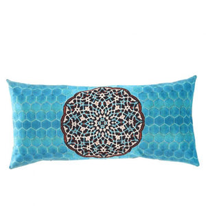Canvello Silkroad Tile Velvet Pillow 15"X 30"