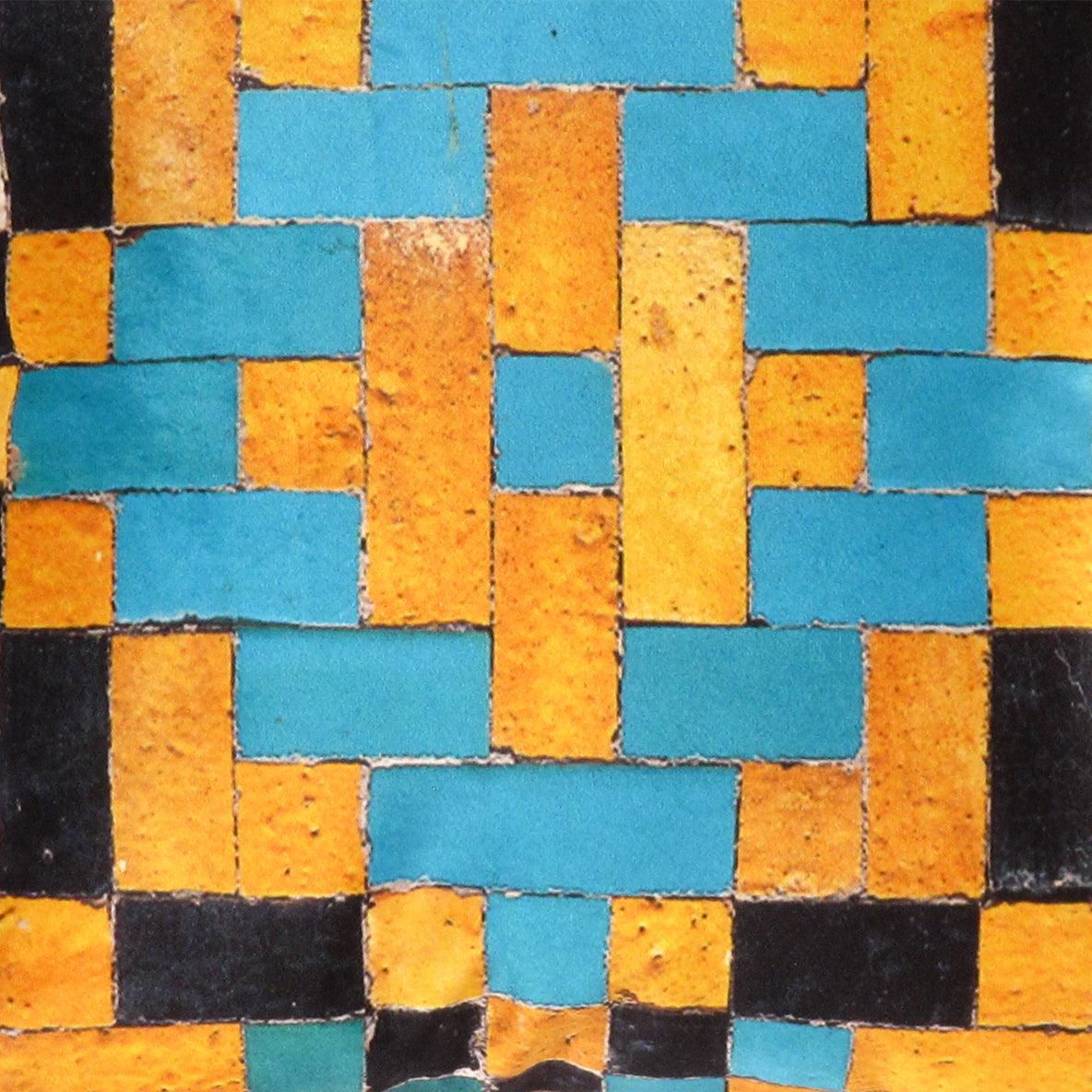 Canvello Silkroad Tile Velvet Pillow 16' X 16'