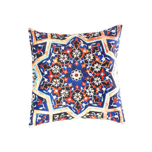 Canvello Silkroad Tile Velvet Pillow 16' X 16'