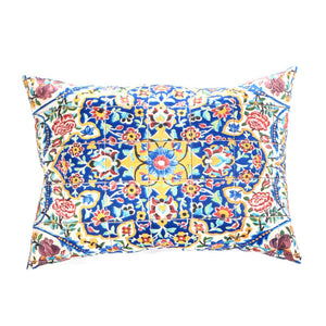 Canvello Silkroad Tile Velvet Pillow - 18' X 26'