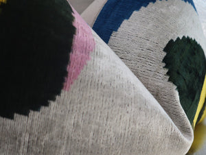 Canvello Silver Black Gold Handmade 16x24 Silk Velvet Pillow, Organic Veg Dyed, Down/Feather Filled