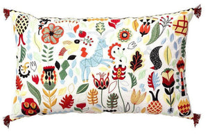 Canvello Swedish Embroidered Throw Pillows - 16x26