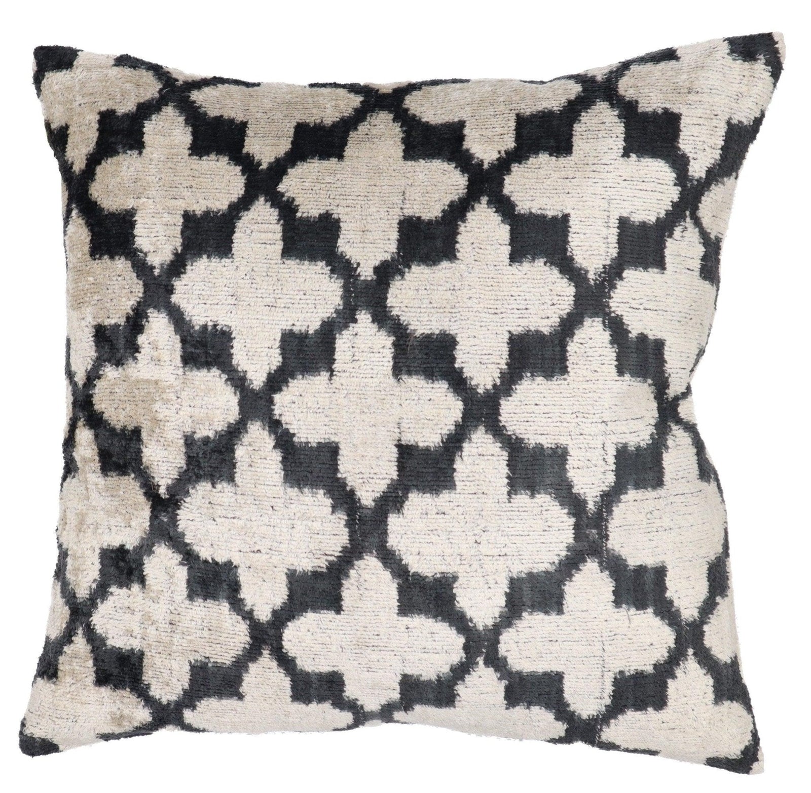 Canvello Throw Back Blavk & White Cushion For Sofa | 16 x 16 in (40 x 40 cm)