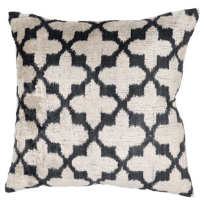 Canvello Throw Back Blavk & White Cushion For Sofa | 16 x 16 in (40 x 40 cm)