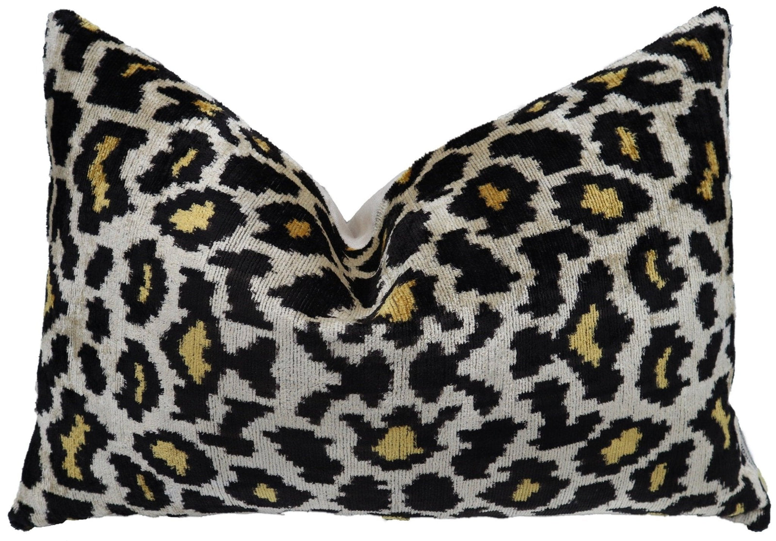 Canvello Tiger Print Black Velvet Throw Pillows - 16x24