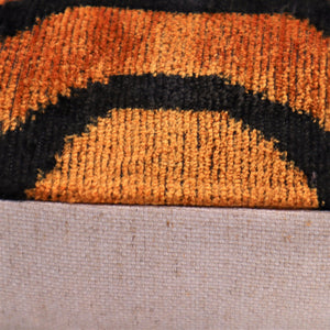 Canvello Tiger Print Burnt Orange Throw Pillows - 16x16 inch