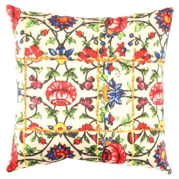 Canvello Traditional Calligraphy Velvet Pillow - 16" X 16"