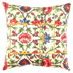 Canvello Traditional Calligraphy Velvet Pillow - 16" X 16"