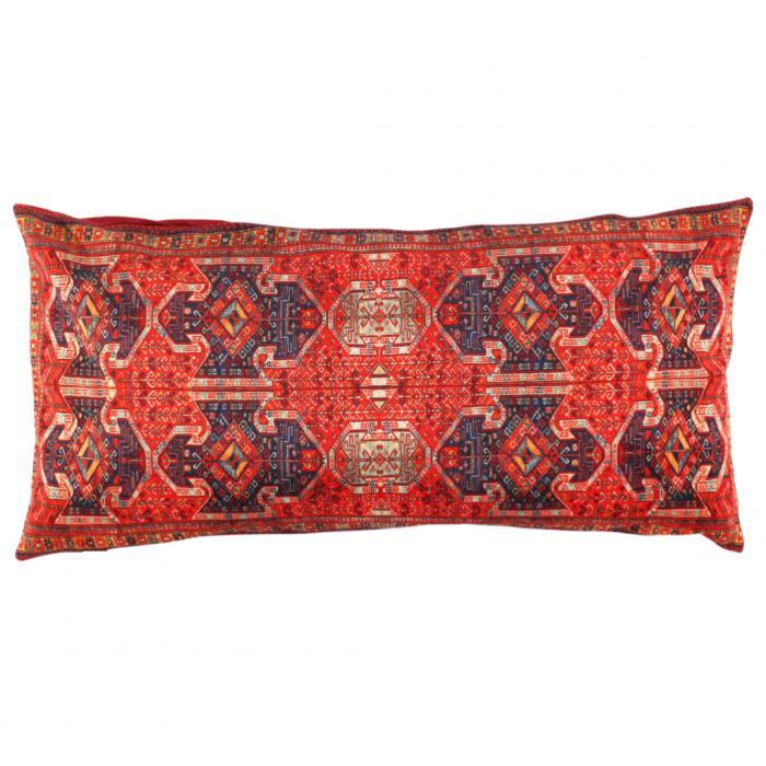 Canvello Traditional Design Velvet Pillow - 15" X 30"