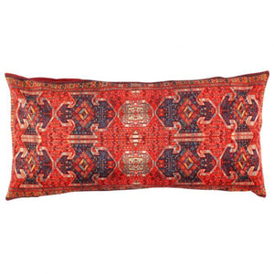 Canvello Traditional Design Velvet Pillow - 15" X 30"
