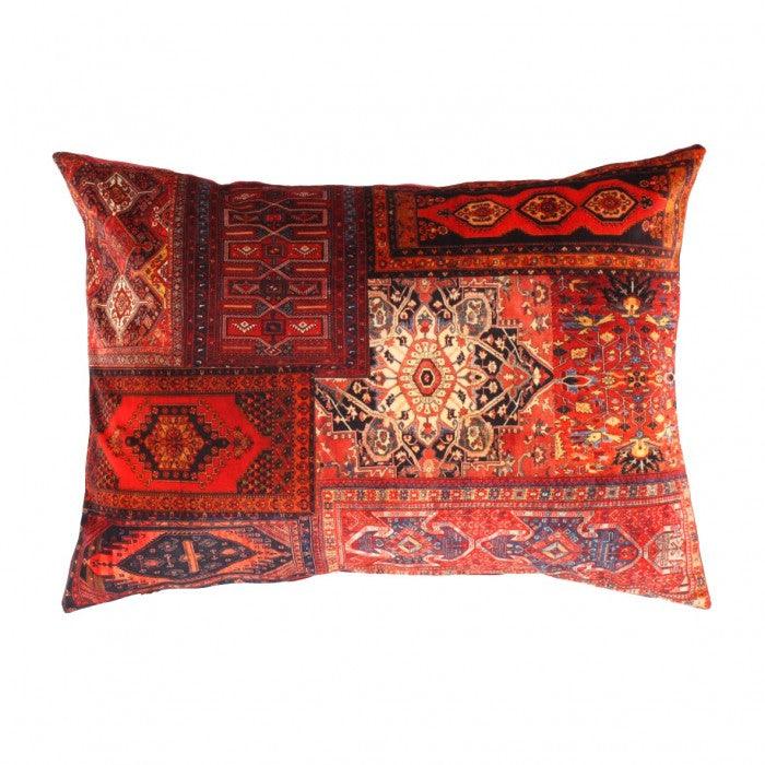 Canvello Traditional Silkroad Velvet Pillow - 18" X 26"
