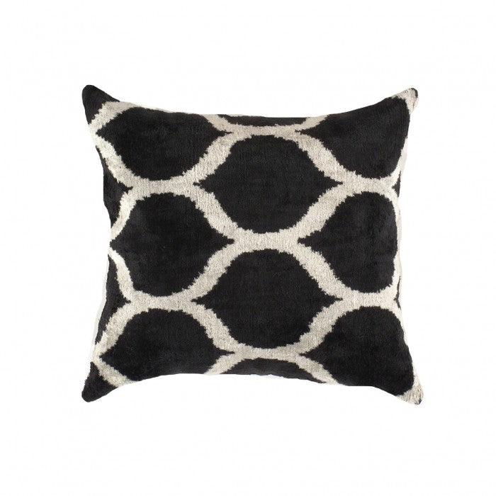 Canvello Turkish Black & White Velvet pillow - 24'' X 24"