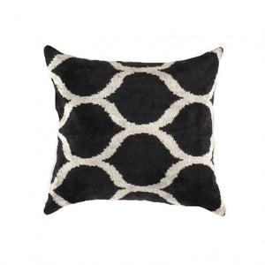 Canvello Turkish Black & White Velvet pillow - 24'' X 24"