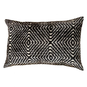 Canvello Turkish Hand Knotted Ikat Pillow - 16'' X 24''