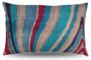 Canvello Turkish Handmade Decorative Velvet Silk Pillow - 16" X 24"