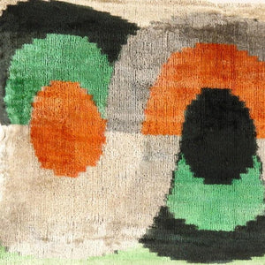 Canvello Turkish Multi colors Velvet Ikat pillow - 16'' X 24''