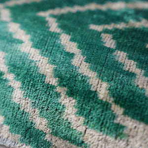 Canvello Unique Green Pillows + Down Insert 16"x16"