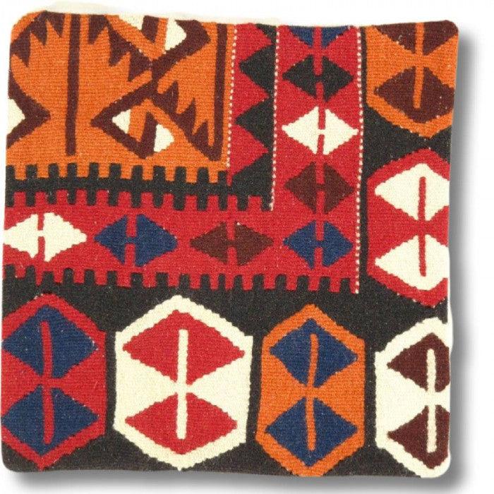 Canvello Vintage Hand Knotted Turkish Kilim Pillow - 20"x 20"