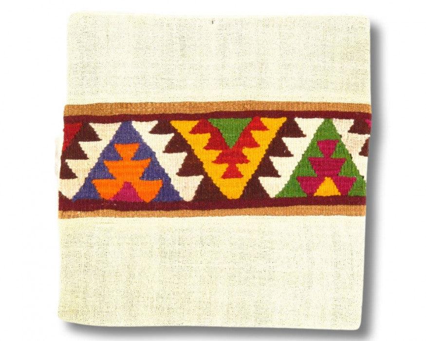 Canvello Vintage Hand Knotted Turkish Kilim Pillow - 20"x 20"