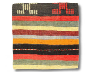 Canvello Vintage Hand Knotted Turkish Kilim Pillow - 20"x 20"