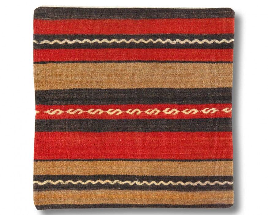 Canvello Vintage Hand Knotted Turkish Kilim Pillow - 20"x 20"